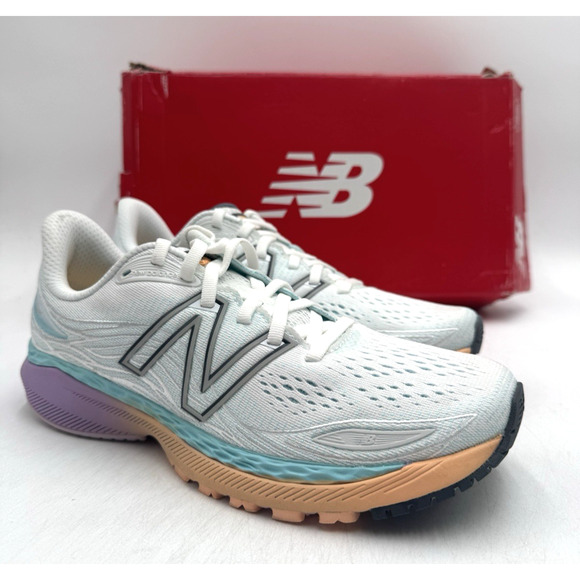 New Balance 860 V12 Women's NEW Running Sneaker White US Size 8 Narrow (W860W12) - Picture 1 of 11
